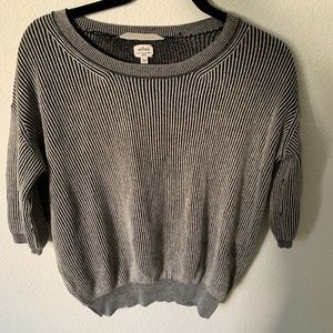 Aritzia Wilfred Striped Silk Cashmere Sweater - S